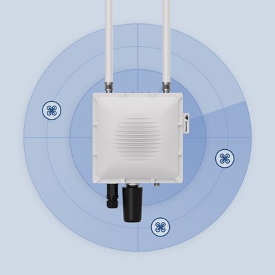 Photo of Dronetag Scout on a graphics background